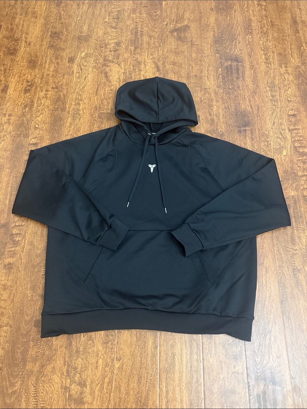 Nike Black Pullover Hoodie with Small White Logo